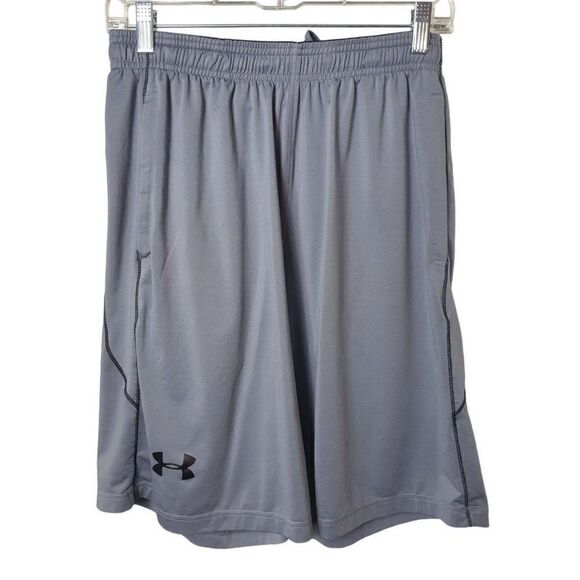Under Armour Men's UA Shorts M Loose Fit Athletic Grey with Pockets Medium - Picture 5 of 6